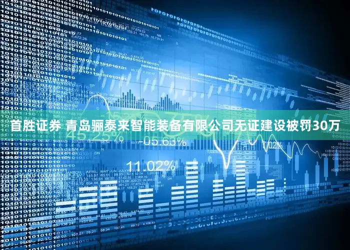 首胜证券 青岛骊泰来智能装备有限公司无证建设被罚30万
